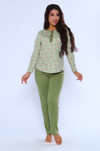 Пижама женская 24276 (Зеленый) - Лазар-Текс