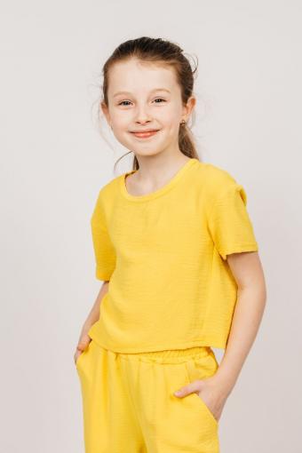 Блузка для девочки 05113 (Желтый) - Лазар-Текс