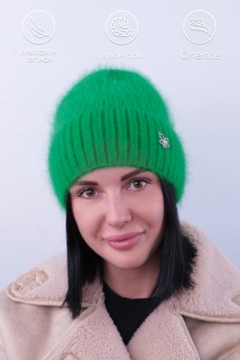 Шапка женская Ангора GL698 (Зеленый) - Лазар-Текс