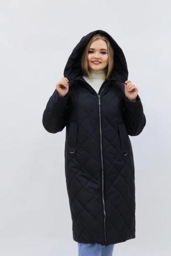 Демисезонная женская куртка осень-весна-еврозима 2810 (Черный) - Лазар-Текс