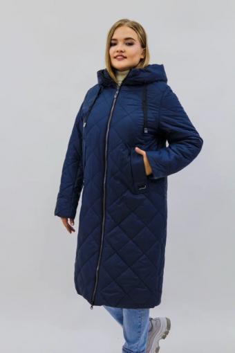 Демисезонная женская куртка осень-весна-еврозима 2810 (Синий) - Лазар-Текс