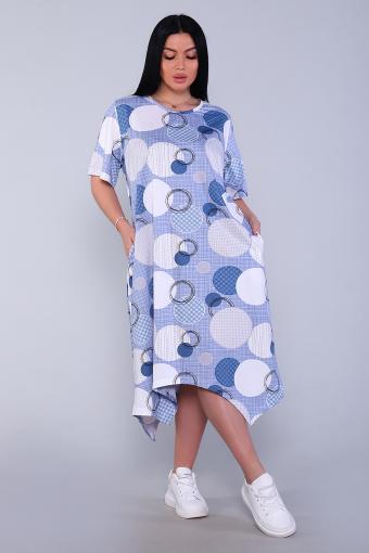 Платье 11836 (Голубой) - Лазар-Текс