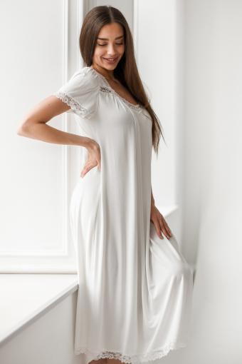 Сорочка Анастасия (Белый) (Фото 2)
