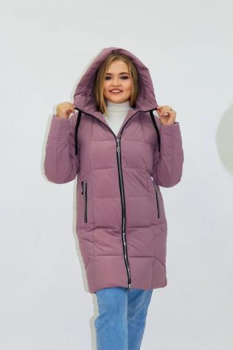 Зимняя женская куртка еврозима-зима 2830 (Розовый) - Лазар-Текс