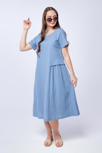 Платье женское LenaLineN арт. 003-122-23 (Голубой) - Лазар-Текс