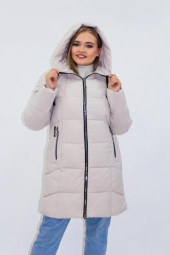 Зимняя женская куртка еврозима-зима 2830 (Бежевый) - Лазар-Текс