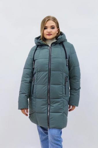 Зимняя женская куртка еврозима-зима 2830 (Бирюзовый) - Лазар-Текс