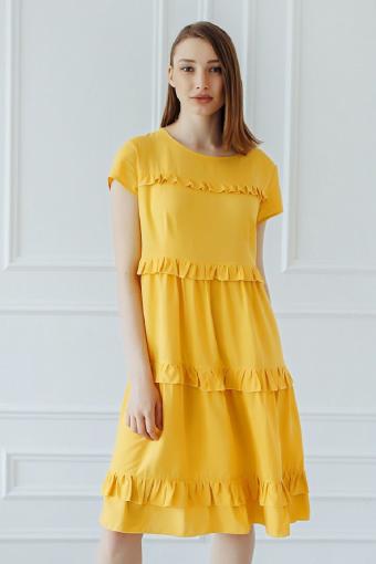 Платье Лили (Желтый) - Лазар-Текс