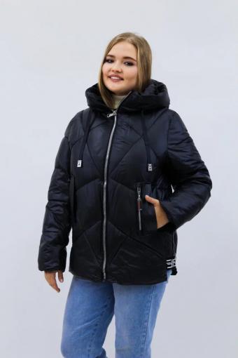 Демисезонная женская куртка осень-весна-еврозима 2811 (Черный) - Лазар-Текс