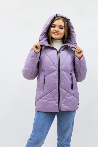Демисезонная женская куртка осень-весна-еврозима 2811 (Розовый) - Лазар-Текс