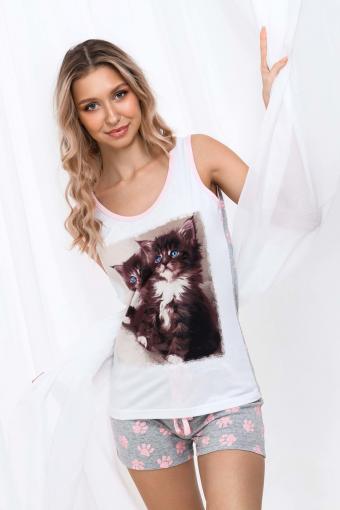 Пижама Два котенка шорты (В ассортименте) (Фото 2)