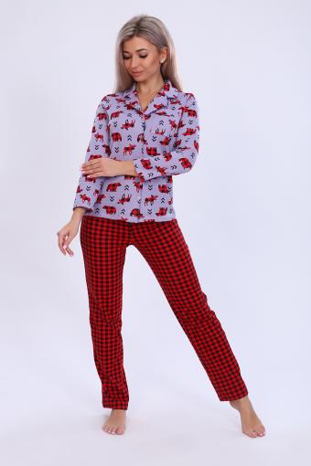 Пижама 59028 (Красный) - Лазар-Текс