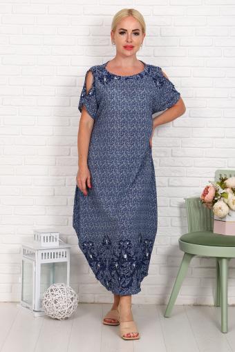 Платье 52180 (Синий) - Лазар-Текс
