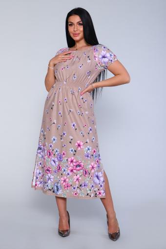Платье 71067 (Бежевый) - Лазар-Текс