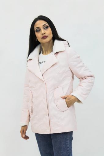 Демисезонная женская куртка Тренд весна осень 921 (Розовый) - Лазар-Текс