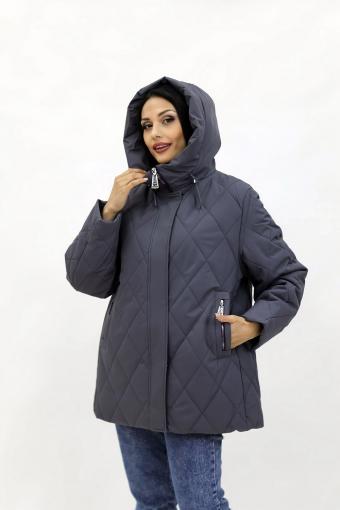 Зимняя женская куртка еврозима-весна-осень 2889 (Серый) - Лазар-Текс