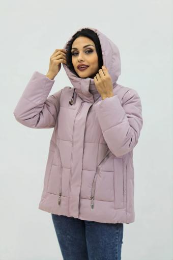 Демисезонная женская куртка весна осень 9602 (Розовый) - Лазар-Текс