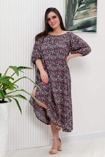 Платье женское 9236 (Цветы) - Лазар-Текс
