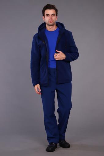 Куртка флисовая синяя (Синий) (Фото 2)
