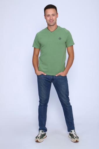 футболка мужская 86081 (Зеленый) - Лазар-Текс