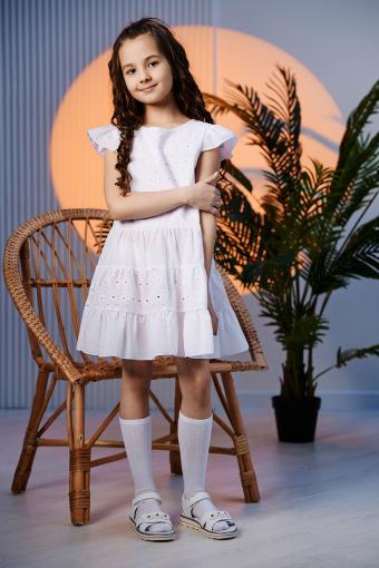 Платье 9184 детское (Белый) - Лазар-Текс