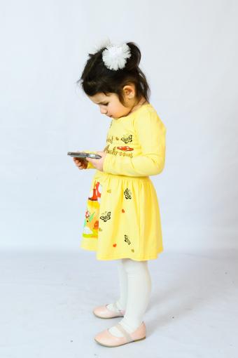 Платье 83004 детское (Желтый) (Фото 2)