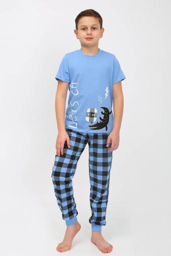 Пижама для мальчика 92182 (Голубой) - Лазар-Текс