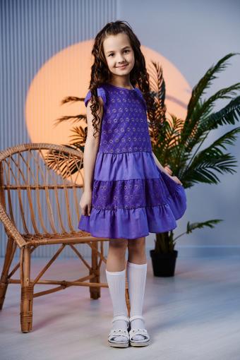 Платье 9184 детское (Фиолетовый) - Лазар-Текс