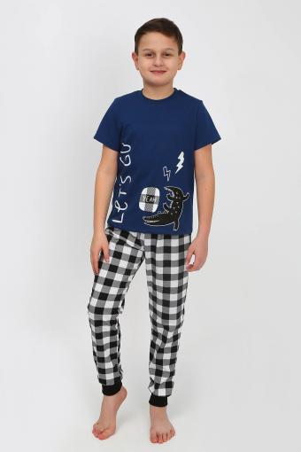 Пижама для мальчика 92182 (Синий) - Лазар-Текс