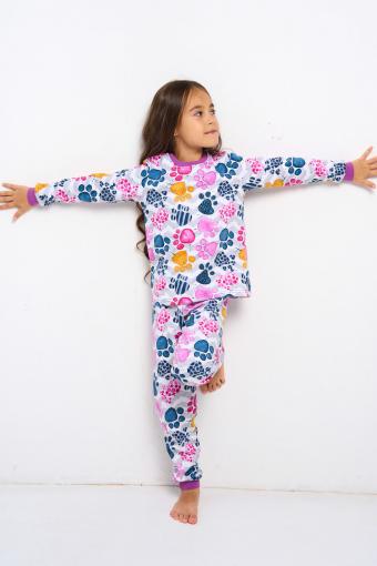 Лапуля - детская пижама теплая (Лиловый) - Лазар-Текс