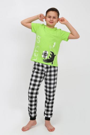 Пижама для мальчика 92182 (Салатовый) - Лазар-Текс