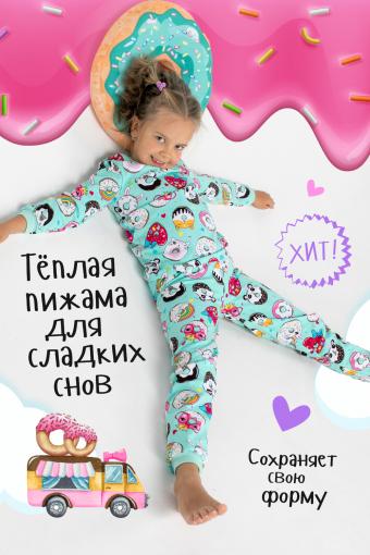 Пижама Вкусняшки детская (Мятный) (Фото 2)