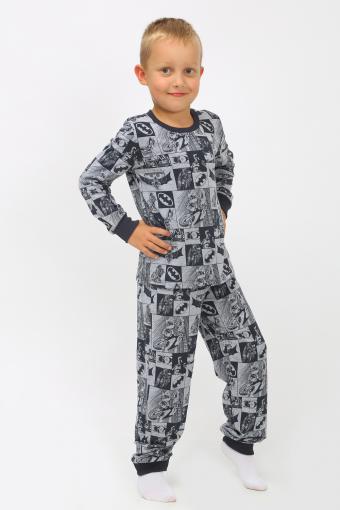 Пижама Бэтмен детская арт. ПМ-013-049 (Серый) - Лазар-Текс