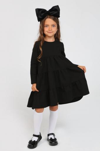 Платье ярусное Черное (В ассортименте) (Фото 2)