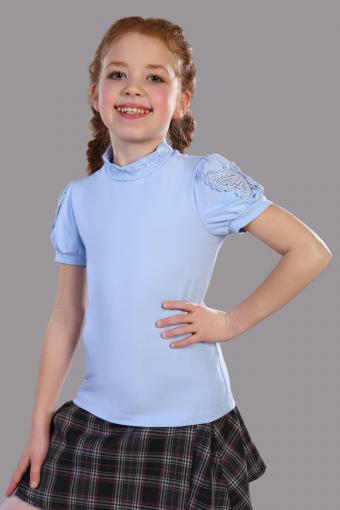 Блузка для девочки Бэлль Арт. 13133 (Светло-голубой) - Лазар-Текс