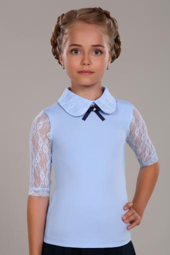 Блузка для девочки Шарлиз Арт. 13237 (Светло-голубой) - Лазар-Текс