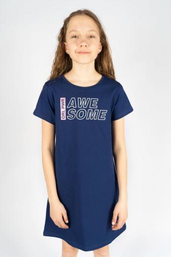Платье для девочки 81190 (Синий) - Лазар-Текс