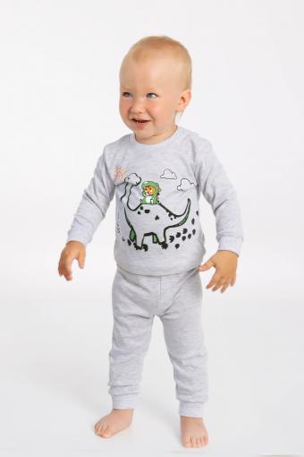 Пижама М04-1 детская (Серый) - Лазар-Текс