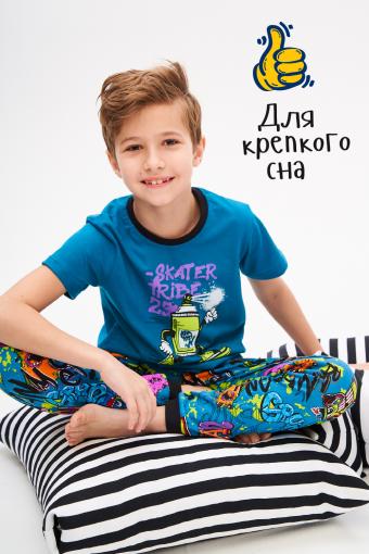Пижама Яркий детская (Синий) (Фото 2)