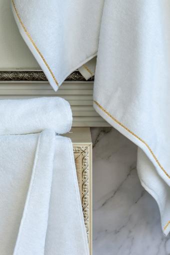 Махровое полотенце Verossa Arte (Белый) - Лазар-Текс