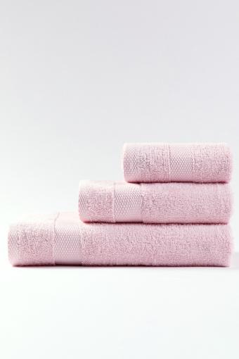 Комплект махровых полотенец Ночь Нежна Sevil 3шт (Розовый) - Лазар-Текс
