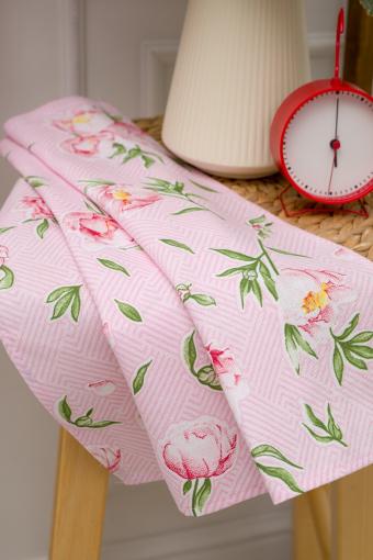 Набор кухонных полотенец Пионы (Розовый) (Фото 2)
