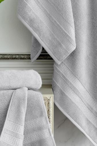 Махровое банное полотенце Verossa коллекция Reticolo 70х140 (Серый) - Лазар-Текс