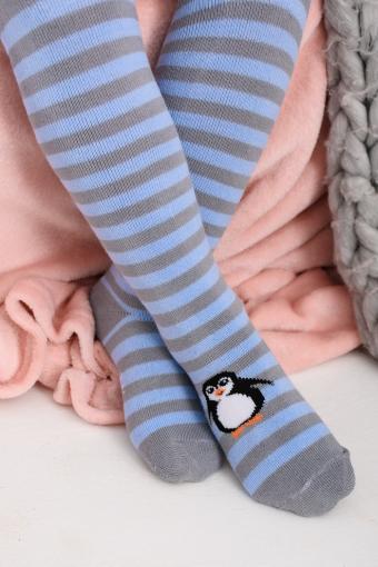 Колготки Пингвин детские плюш (Голубой) - Лазар-Текс