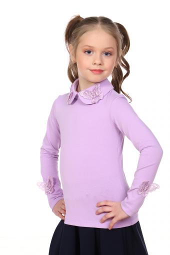 Блузка для девочки Камилла арт. 13173 (Светло-сиреневый) - Лазар-Текс