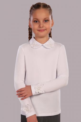 Блузка для девочки Камилла арт. 13173 (Белый) - Лазар-Текс