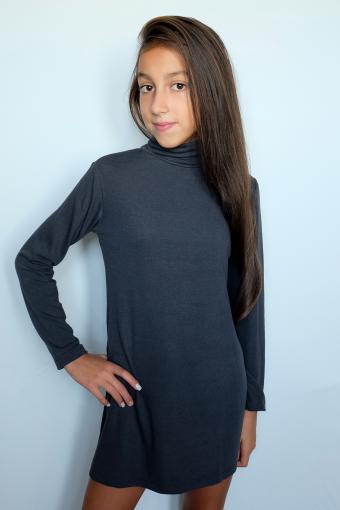 Платье для девочки 83685-ДОШ19 (Серый) - Лазар-Текс