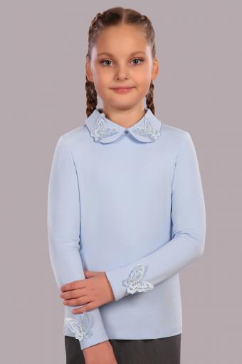 Блузка для девочки Камилла арт. 13173 (Светло-голубой) - Лазар-Текс