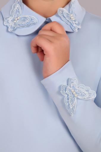 Блузка для девочки Камилла арт. 13173 (Светло-голубой) (Фото 2)