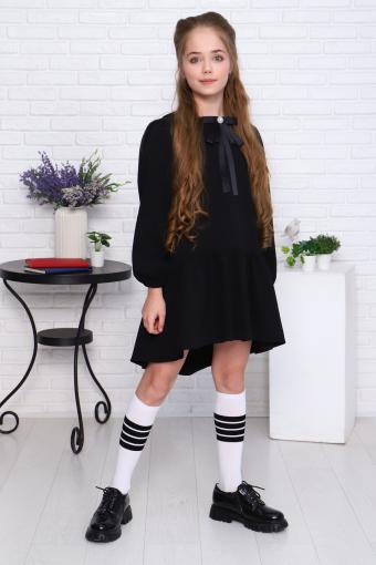 Платье для девочки Арт. 13275 (Черный) - Лазар-Текс